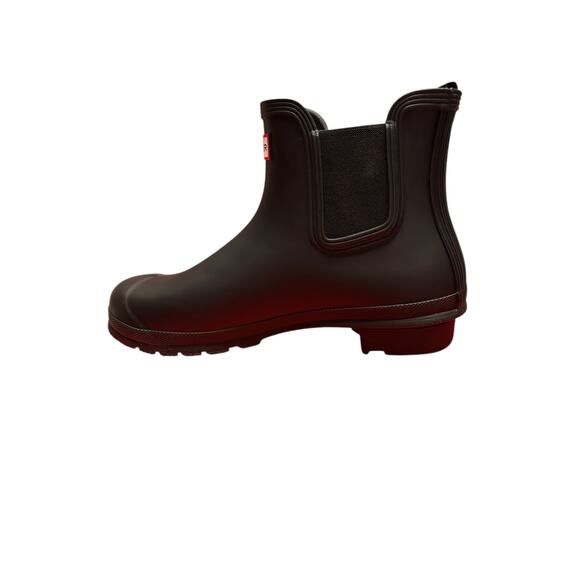 Hunter Black Chelsea Rain Boots US 11 Waterproof Ankle Boot - Picture 1 of 8